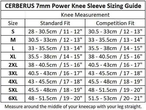 Image of 7mm POWER Knee Sleeves